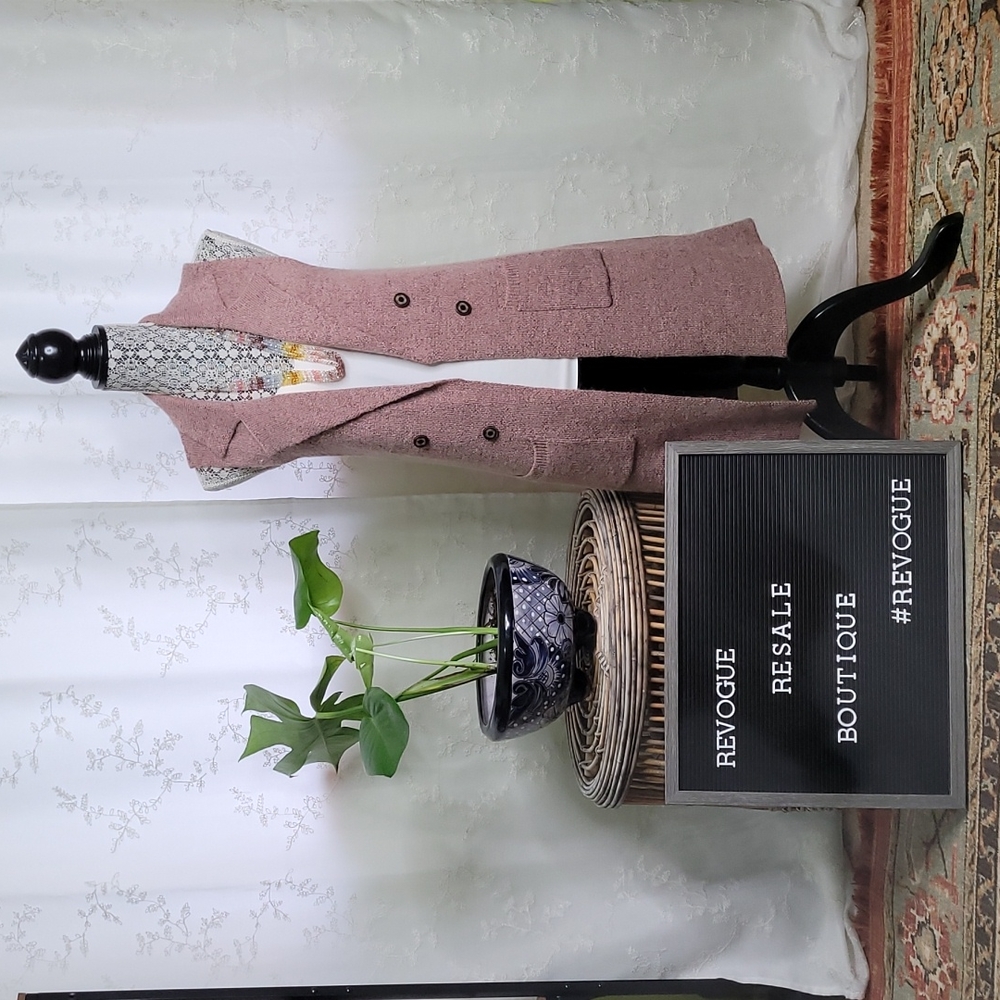 Blush Long Vest Sweater